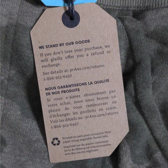 prAna Women's Cozy Up Ankle Pant Jogger Sweatpants UPF Sage Camo S - Picture 10 of 13